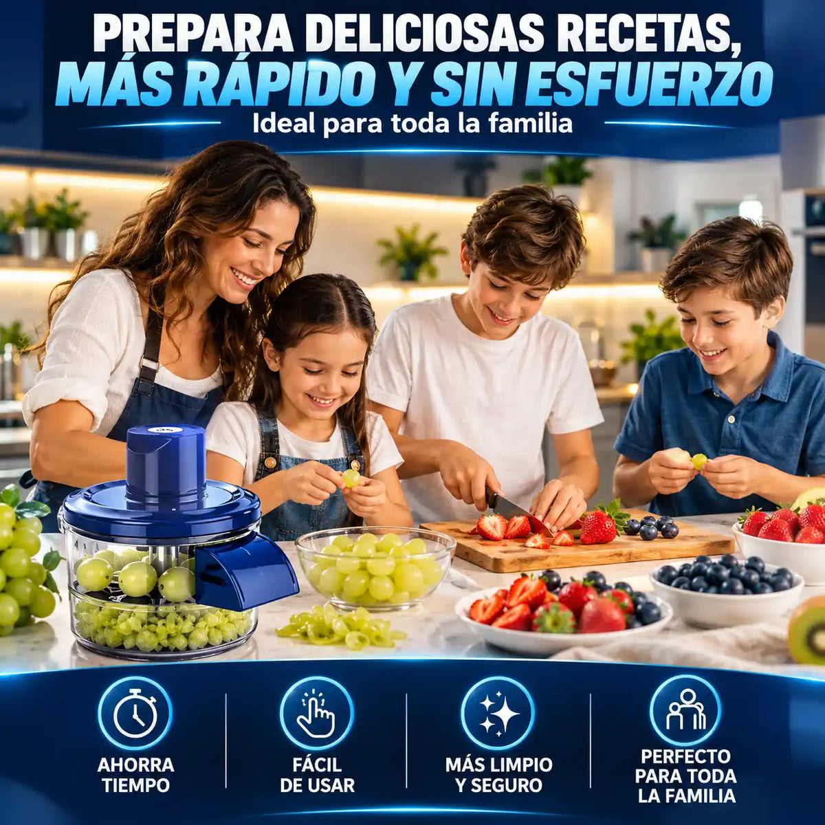 Pelador eléctrico de frutas y verduras