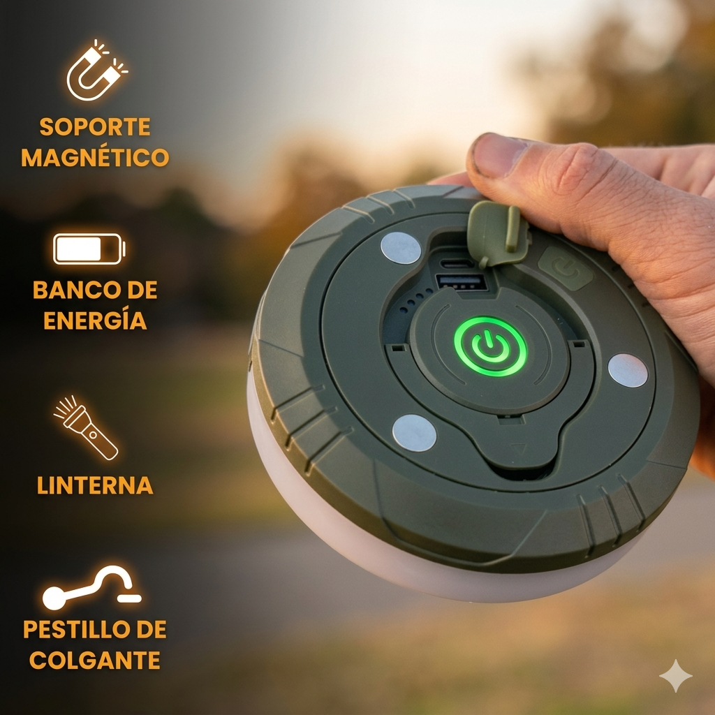 Lámpara Retráctil 3 en 1 LightRoll