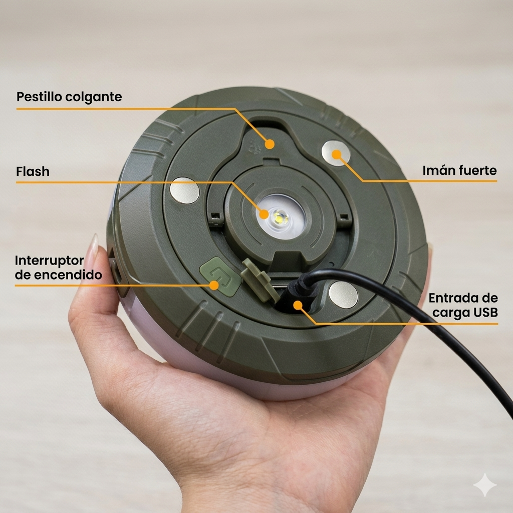 Lámpara Retráctil 3 en 1 LightRoll